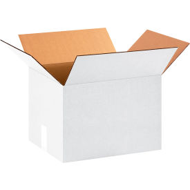Global Industrial BP2702 Cardboard Corrugated Boxes - 15 x 12 x 10 in., White - Pack of 25
