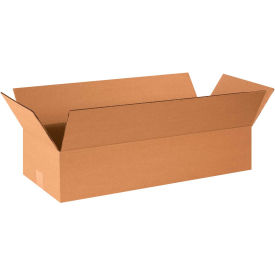 Global Industrial B2206230 Long Cardboard Corrugated Boxes - 24 x 8 x 4 in., Kraft - Pack of 25