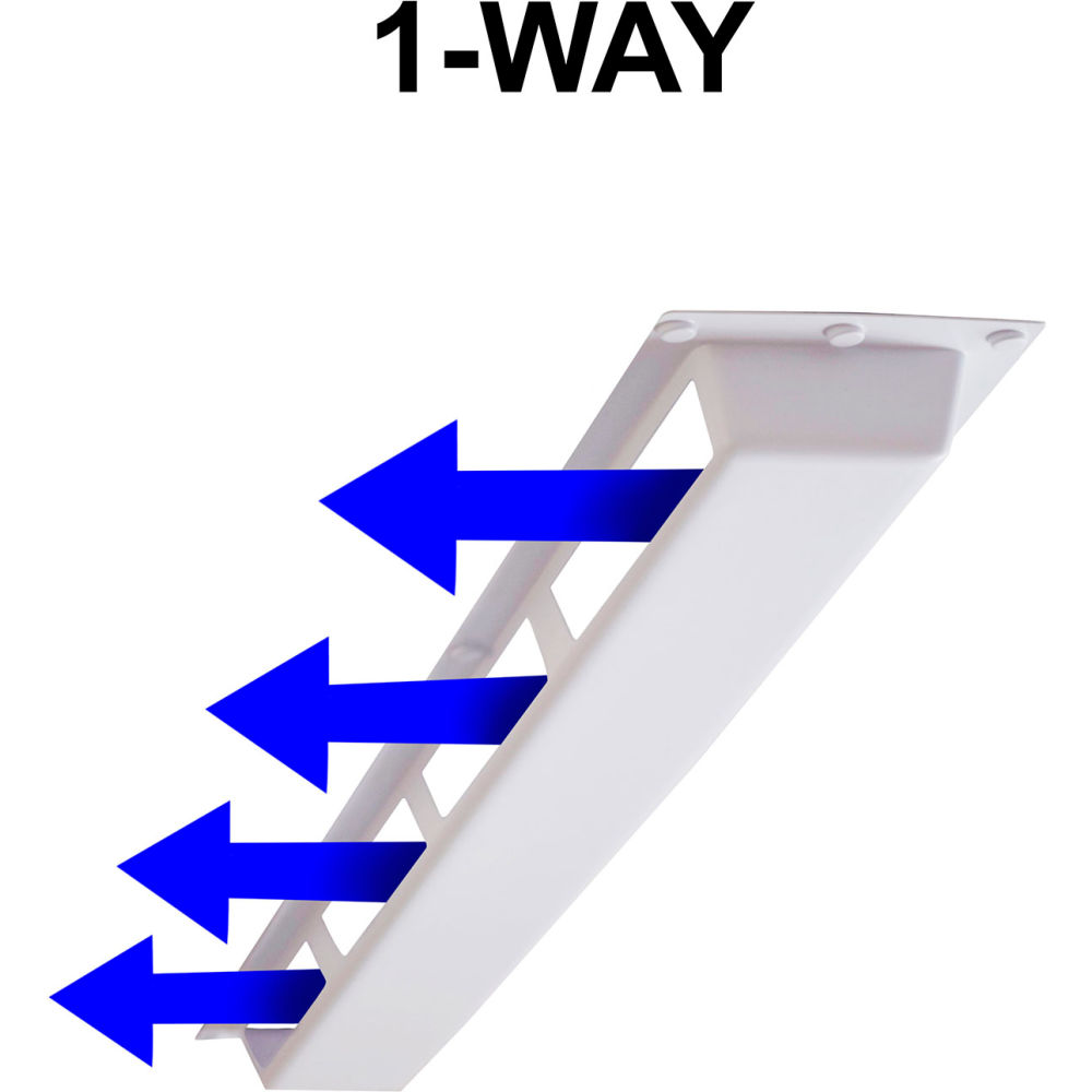 B2347706 1-Way Air Deflector Cover for 4 ft. Linear Diffuser
