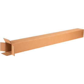 Global Industrial BP3110 Tall Cardboard Corrugated Boxes - 4 x 4 x 48 in., Kraft - Pack of 25