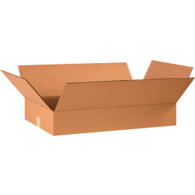Global Industrial BP2929 Flat Cardboard Corrugated Boxes - 24 x 14 x 4 in., Kraft - Pack of 25