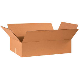 Global Industrial BP2930 Flat Cardboard Corrugated Boxes - 24 x 14 x 6 in., Kraft - Pack of 25
