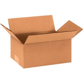 Global Industrial B1638567 Cardboard Corrugated Boxes - 9 x 5 x 4 in., Kraft - Pack of 25