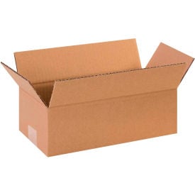 Global Industrial B1878866 Long Cardboard Corrugated Boxes - 12 x 5 x 4 in., Kraft - Pack of 25