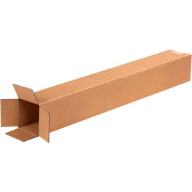 Global Industrial BP3107 Tall Cardboard Corrugated Boxes - 4 x 4 x 30 in., Kraft - Pack of 25