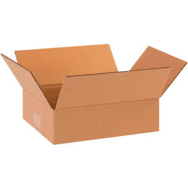 Global Industrial BP2548 Flat Cardboard Corrugated Boxes - 10 x 8 x 3 in., Kraft - Pack of 25