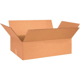 Global Industrial BP2992 Flat Cardboard Corrugated Boxes - 26 x 15 x 5 in., Kraft - Pack of 20