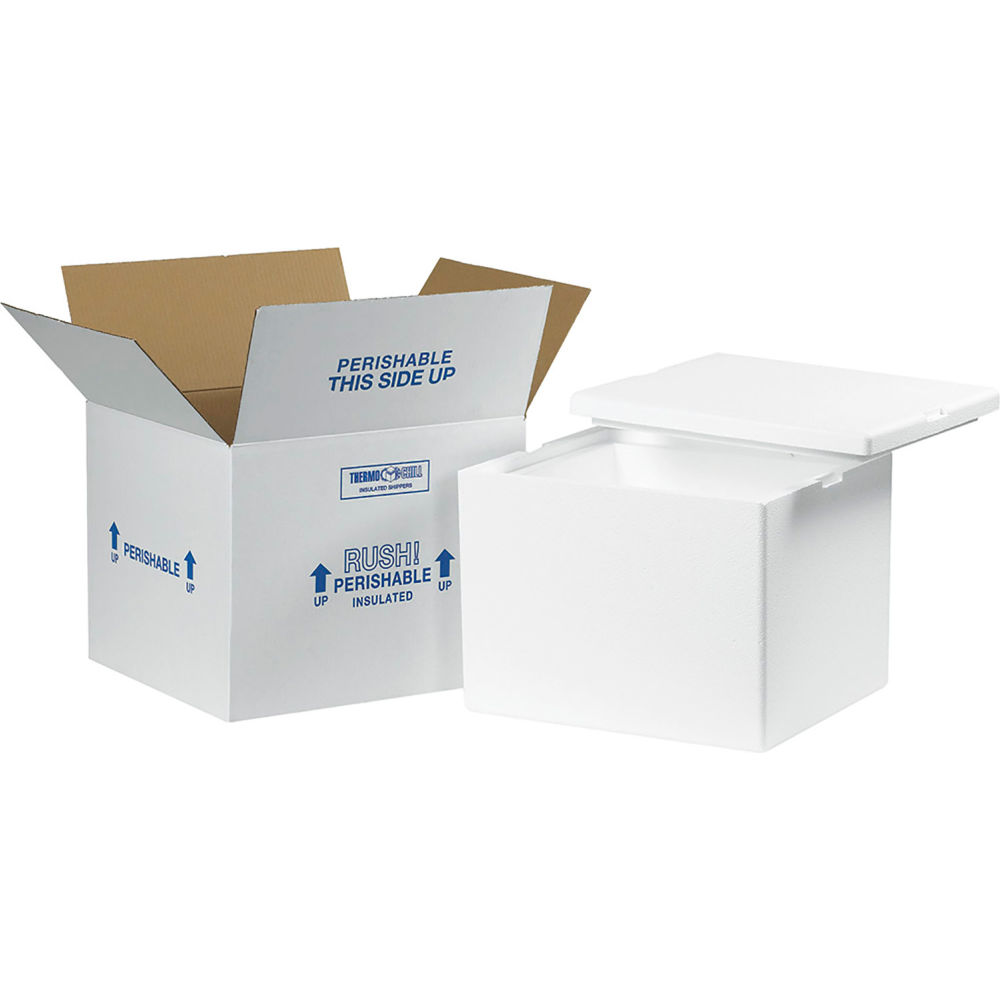 B39907 12 x 10 x 9 in. Foam Insulated Shipping Kit, White