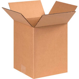 Global Industrial B1638557 Cardboard Corrugated Boxes - 9 x 9 x 10 in., Kraft - Pack of 25