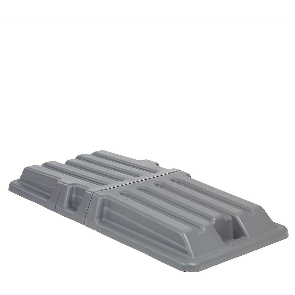 Global Industrial 241969 Lid for 1 Cu. Yards Plastic Recycling Tilt Truck - Gray