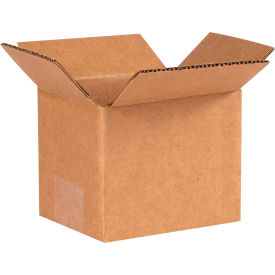 Global Industrial BP3122 Cardboard Corrugated Boxes - 5 x 4 x 4 in., Kraft - Pack of 25