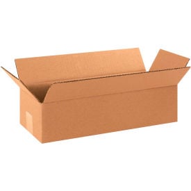 Global Industrial BP2752 Long Cardboard Corrugated Boxes - 16 x 6 x 4 in., Kraft - Pack of 25