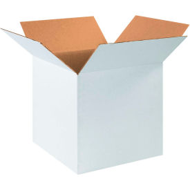 Global Industrial BP2738 Cardboard Corrugated Boxes - 16 x 16 x 16 in., White - Pack of 25