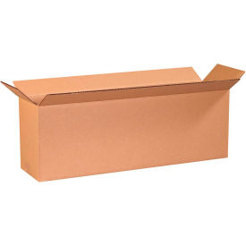 Global Industrial BP2978 Long Cardboard Corrugated Boxes - 24 x 6 x 8 in., Kraft - Pack of 25
