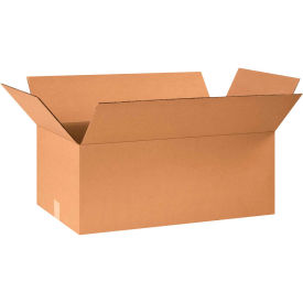 Global Industrial BP2932 Cardboard Corrugated Boxes - 24 x 15 x 10 in., Kraft - Pack of 20
