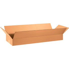 Global Industrial BP3074 Flat Cardboard Corrugated Boxes - 36 x 12 x 4 in., Kraft - Pack of 20