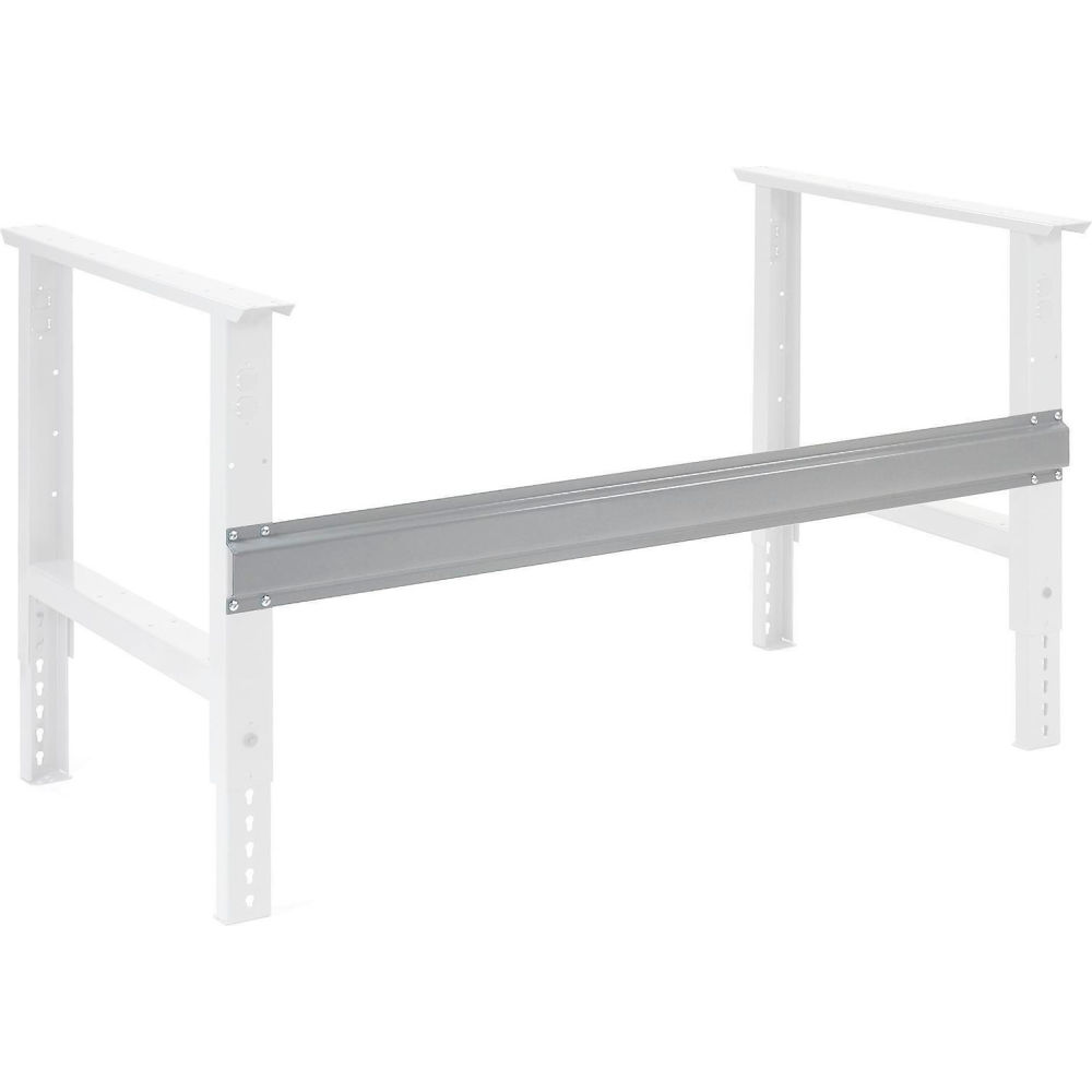 Global Industrial BS48 48 in. Workbench Steel Stringer for C Channel Adjustable Leg & Fixed Height, Gray