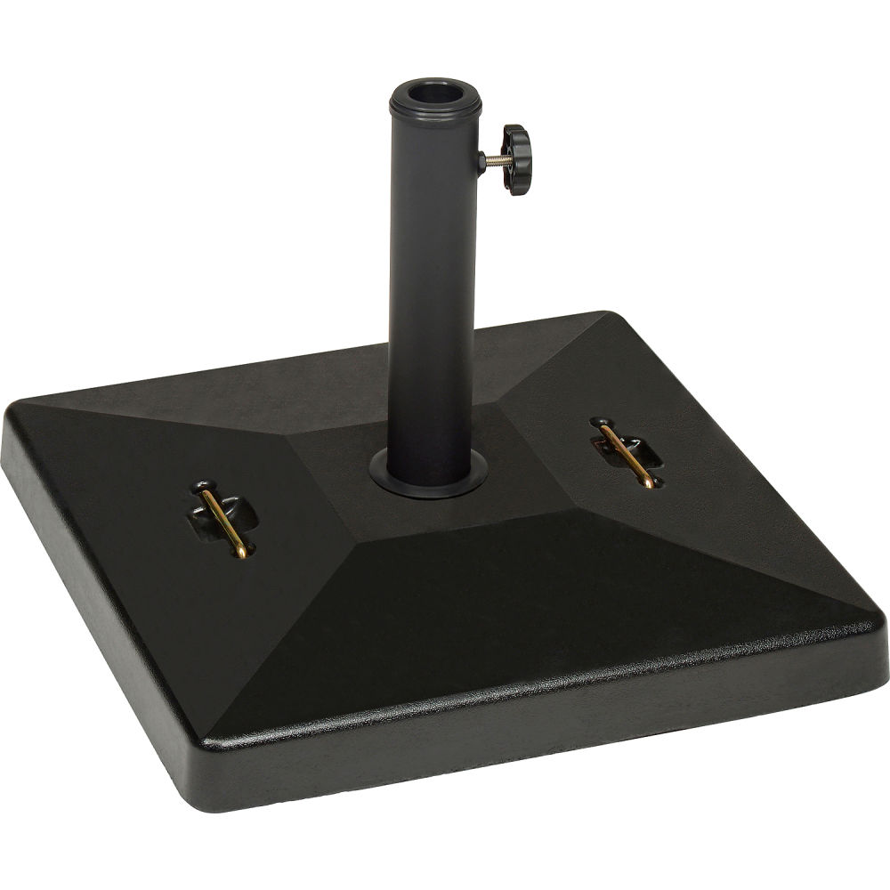 Concrete Umbrella Base - Black - 88 lbs - Heavy Duty Support
