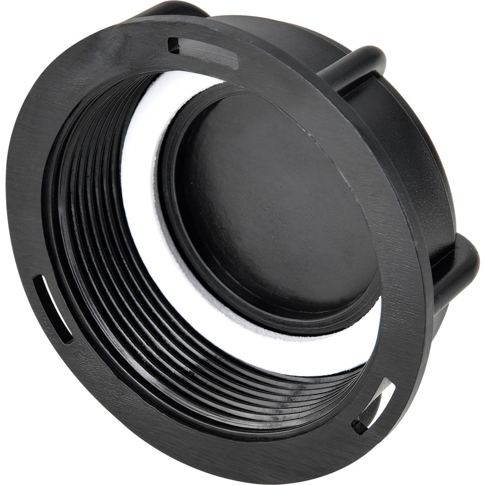 Global Industrial 493514 Polypropylene 2 in. Female NPS Pipe Thread Dust Cap, Black - Case of 5