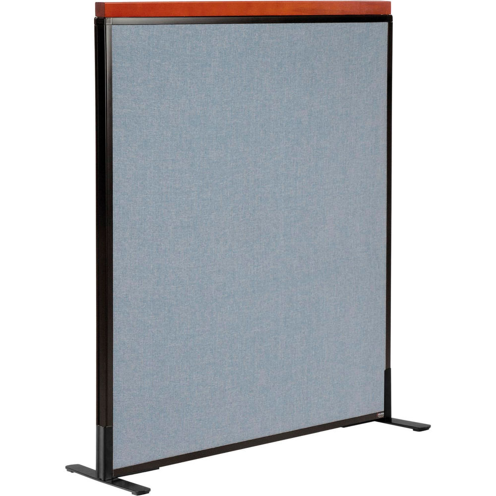 Picture of Global Industrial 694845FBL Interion Deluxe Freestanding Office Partition Panel - 36.25 x 43.50 in. - Blue