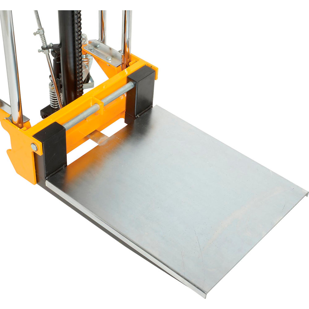 Picture of Global Industrial 988936 Optional Platform for Manual Lift Stackers - Silver