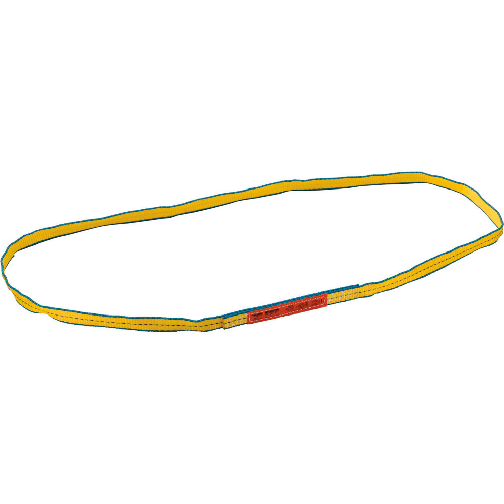 Global Industrial 298505 4 ft. Poly Web Sling HD Endless with Durable Edge 3200, 2500 & 6400 lbs Cap, Yellow