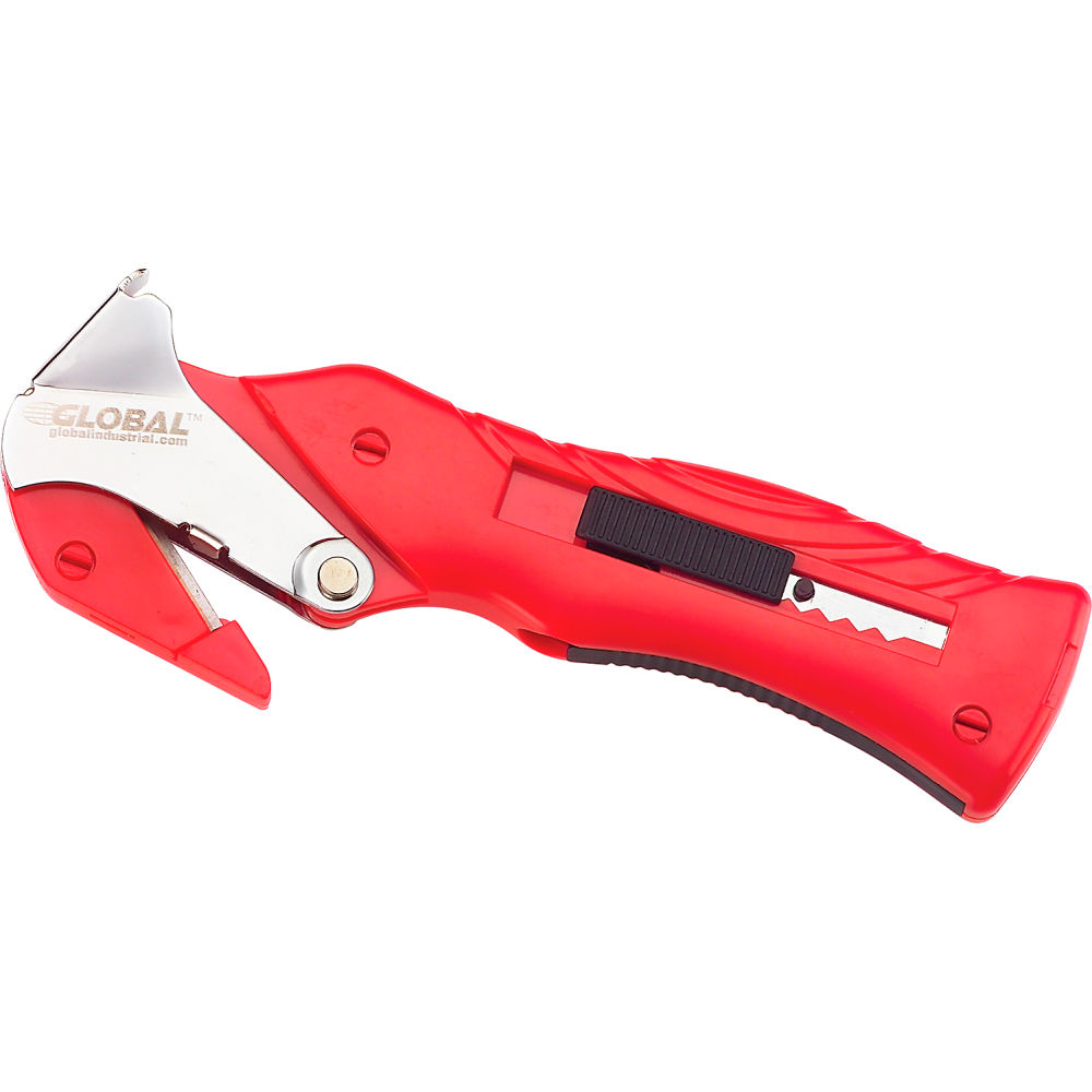 Global Industrial 412407 All-In-One Package Opener, Red