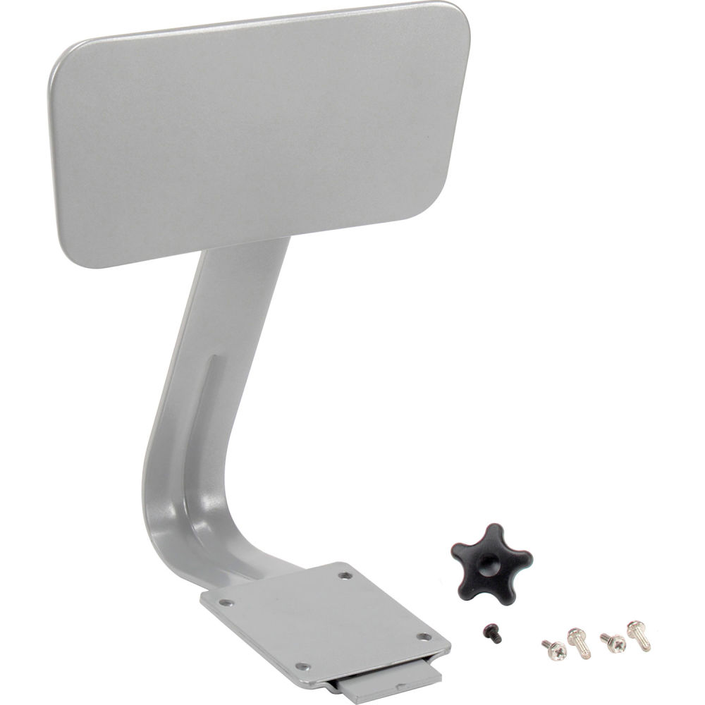 Global Industrial 4120900 Steel Backrest for Interion Shop Stools, Gray
