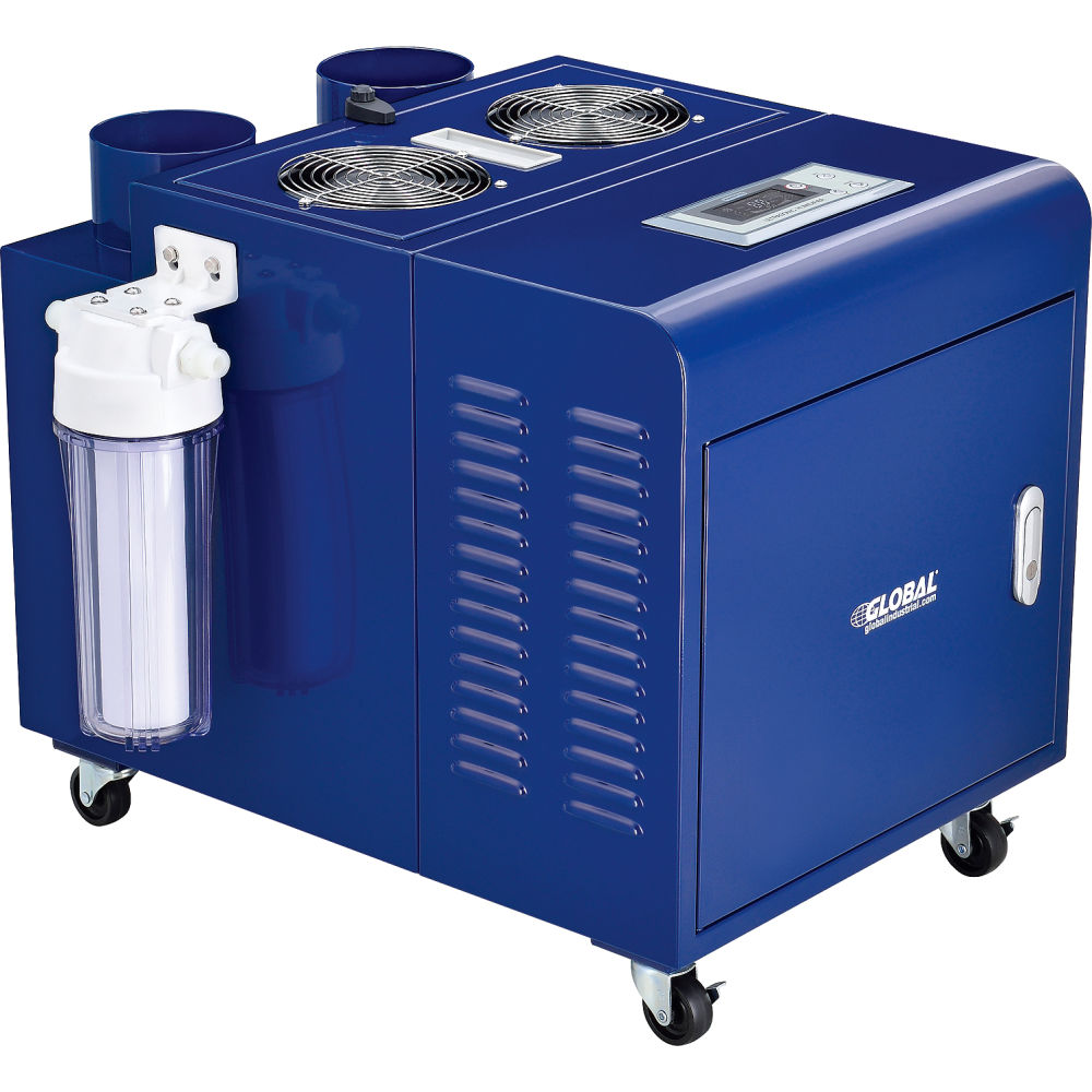 Global Industrial  Ultrasonic Humidifier Cool Mist with Dual Output 450 Pints Per Day