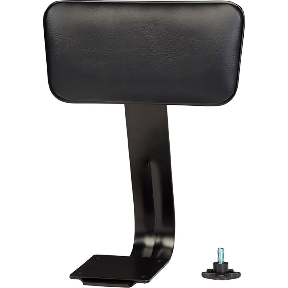 Global Industrial 695733 Padded Vinyl Backrest for Interion Shop Stools, Black