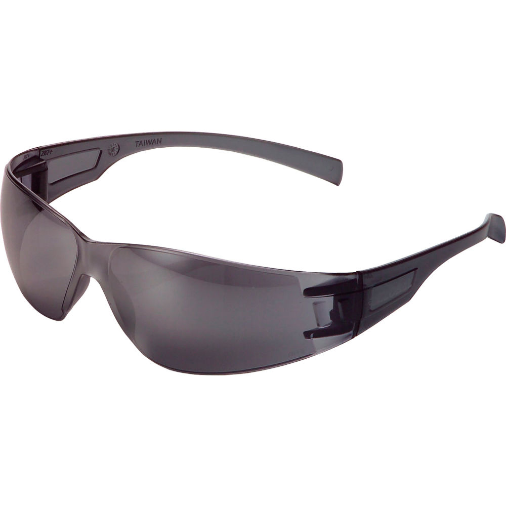 Global Industrial 708119SI Frameless Safety Glasses Scratch Resistant Mirror Lens Silver Frame - Pack of 12