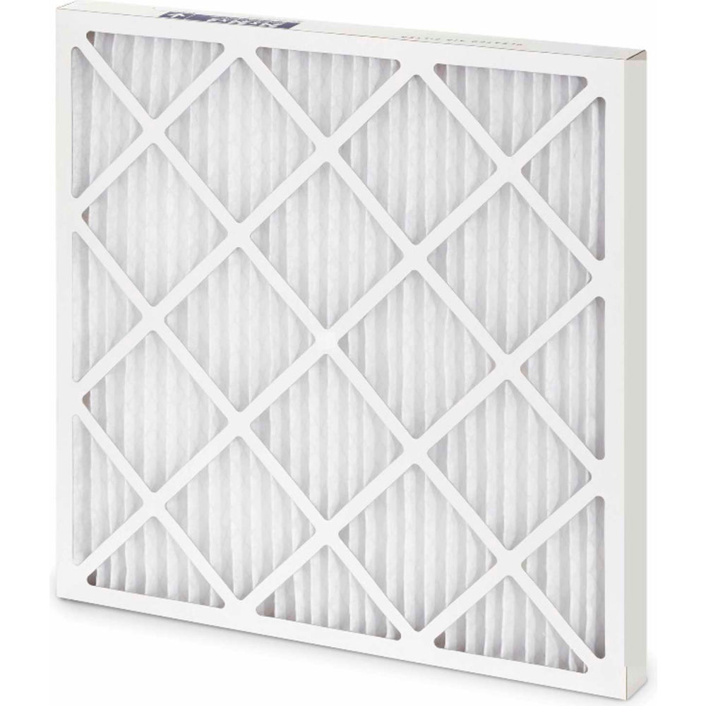 Picture of Global Industrial B2320731 Pleated Air Filter 20 x 20 x 1 in. MERV 8 Standard Capacity Wire Backed - Pack of 12