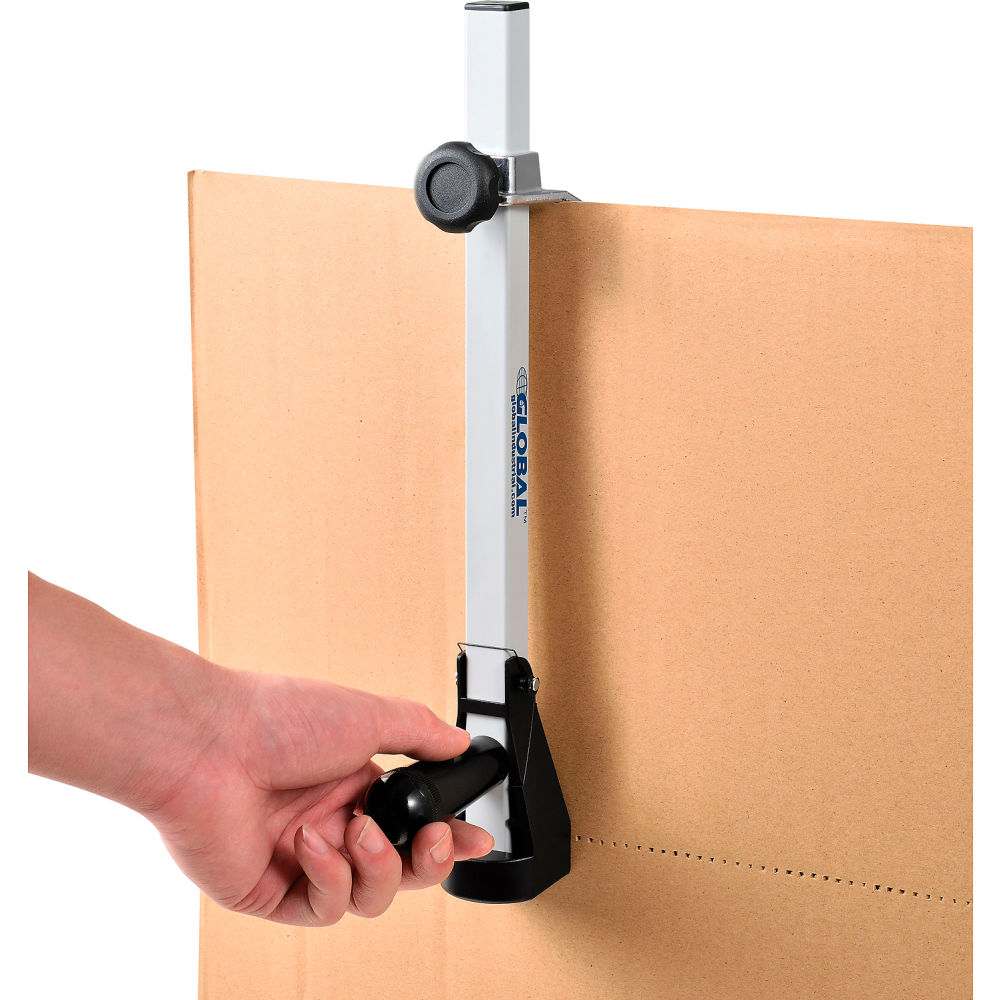 Global Industrial 244282 Carton Box Sizer with Blade Guard, Gray