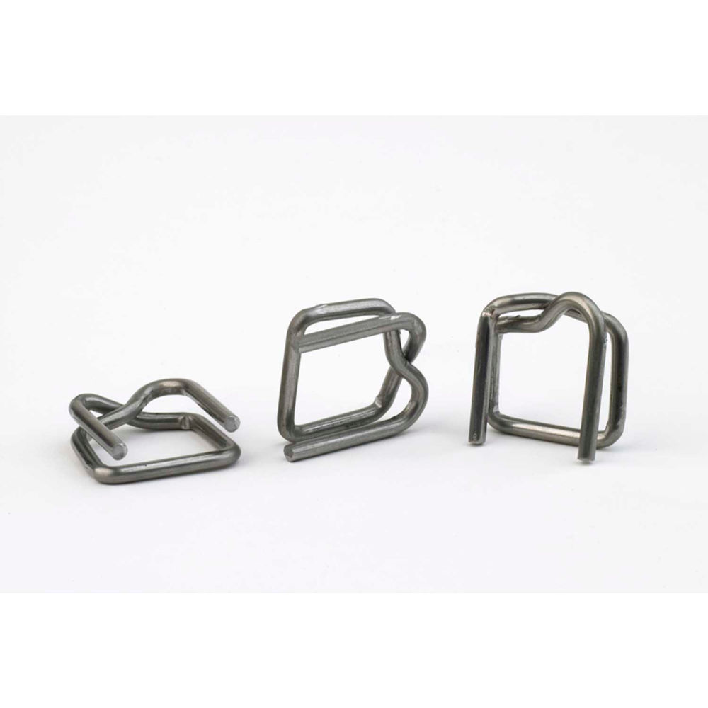 2011900 0.5 in. Strap Standard Duty Polypropylene Strapping Wire Buckles, Silver - Pack of 1000