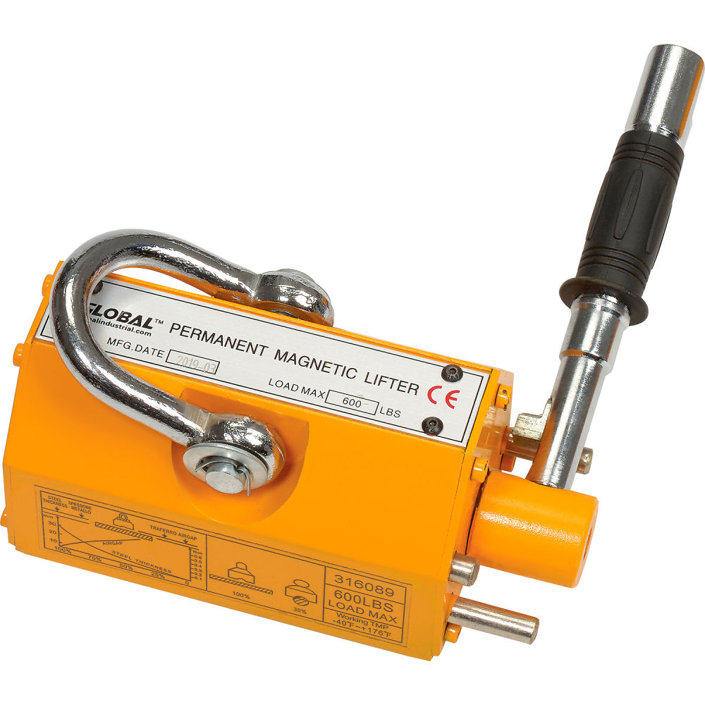 Global Industrial 316089 Lifting Magnet - 600 lbs Capacity