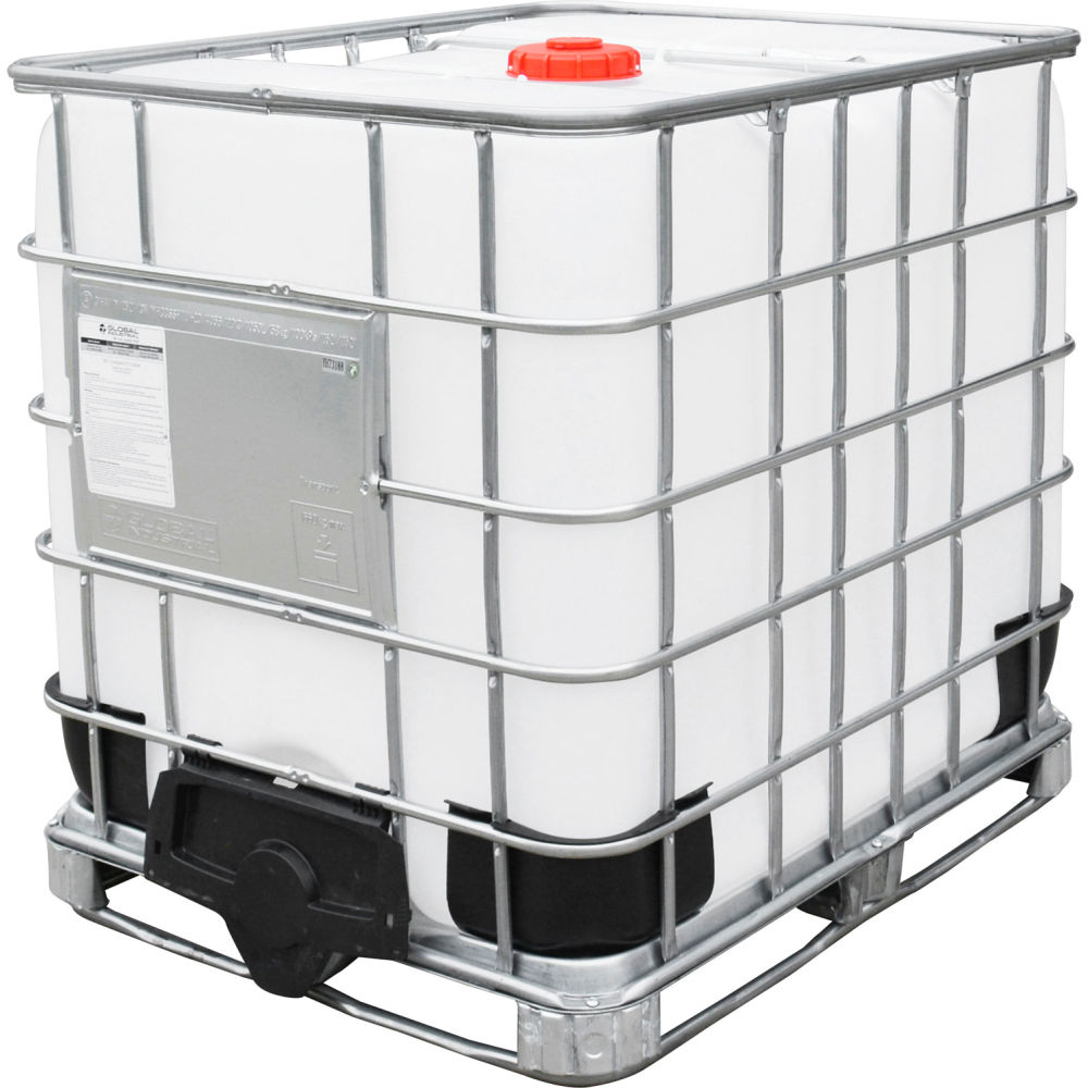 Global Industrial 493531 IBC Container 275 gal UN approved with Composite Metal Pallet Base