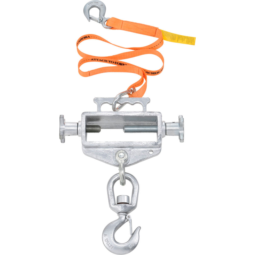 Global Industrial 988984 Swivel Hook Single Fork Forklift Hook - Attachment 4000 lbs