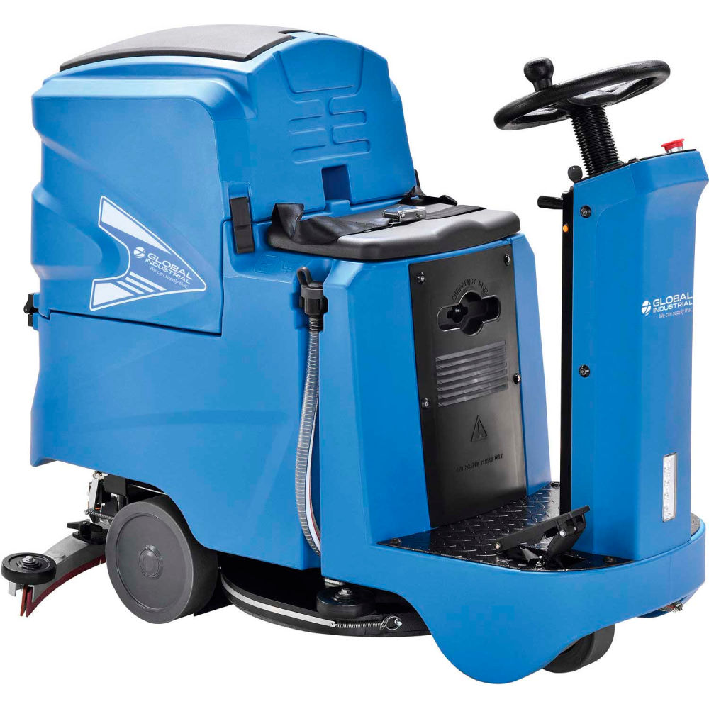 Global Industrial 641407 Auto Ride-On Floor Scrubber 22 in. Cleaning Path