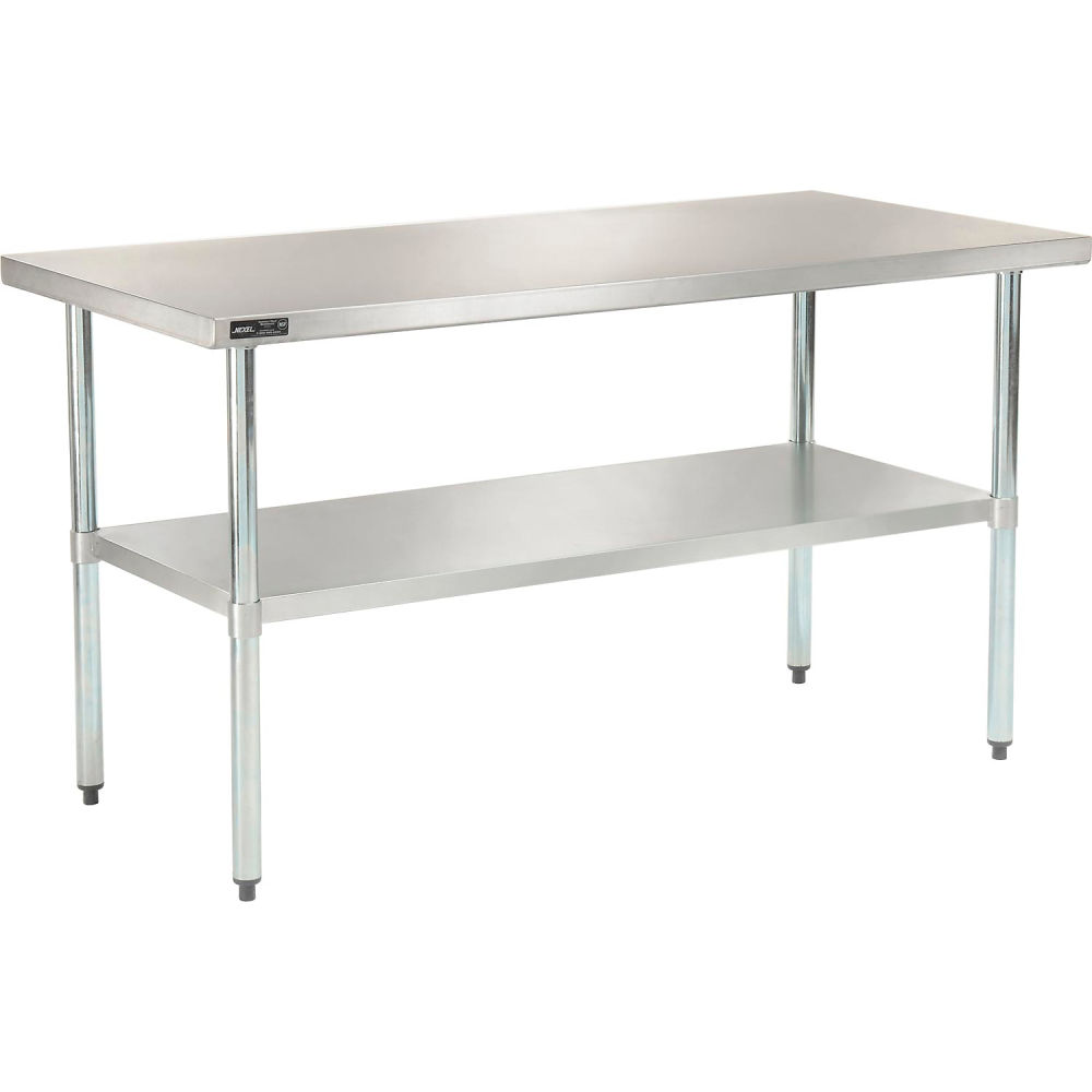 Global Industrial 493597 430 Stainless Steel Workbench 36 x 30 in. Galvanized Undershelf -  GLOBAL INDUSTRIES