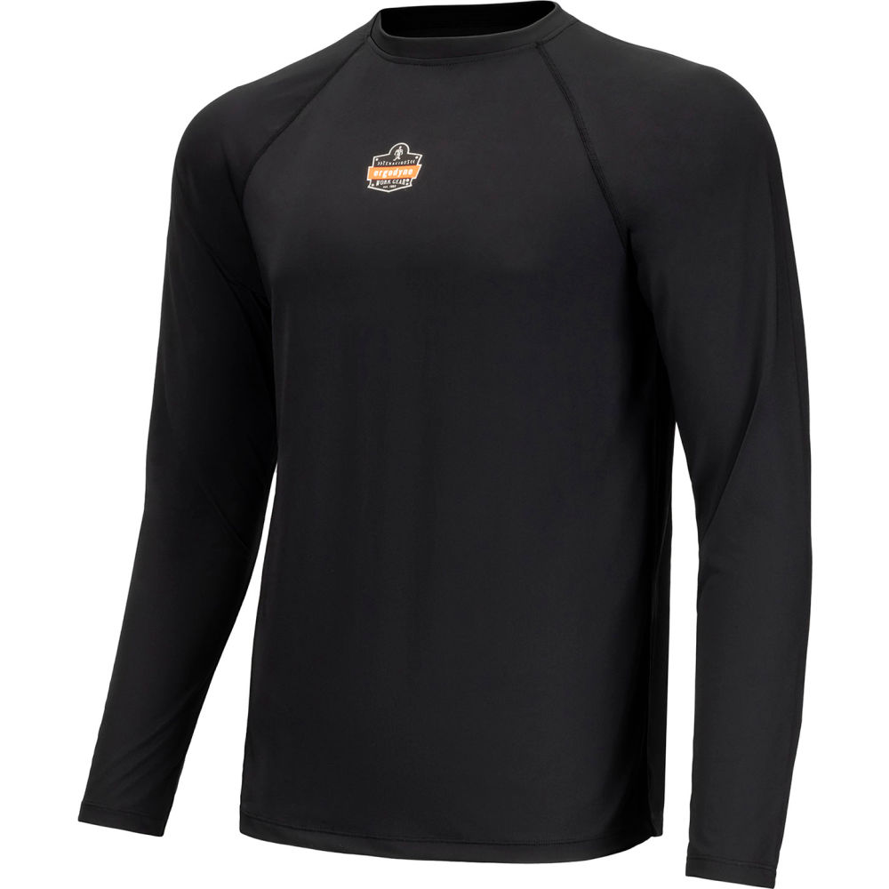 B3135510 N-Ferno 6436 Long Sleeve Lightweight Base Layer Shirt, Black - Medium