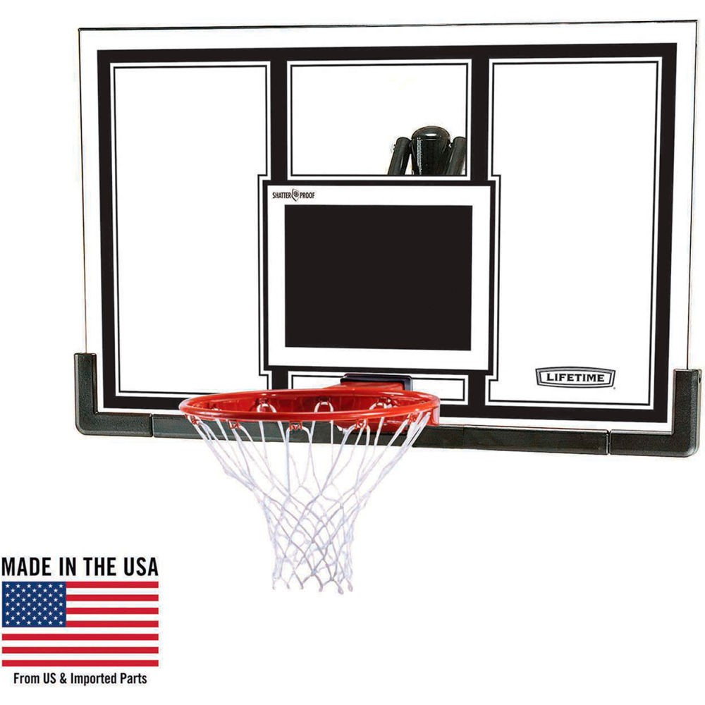 Picture of Lifetime Products 252495 54 in. Steel-Framed Basketball Backboard with Slam-It Pro Rim
