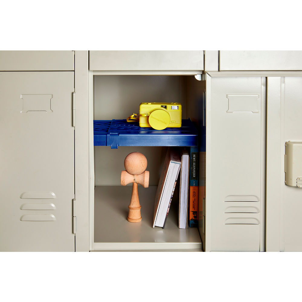 B3085685 LockerMate Adjust-A-Shelf School Locker Shelf, Blue