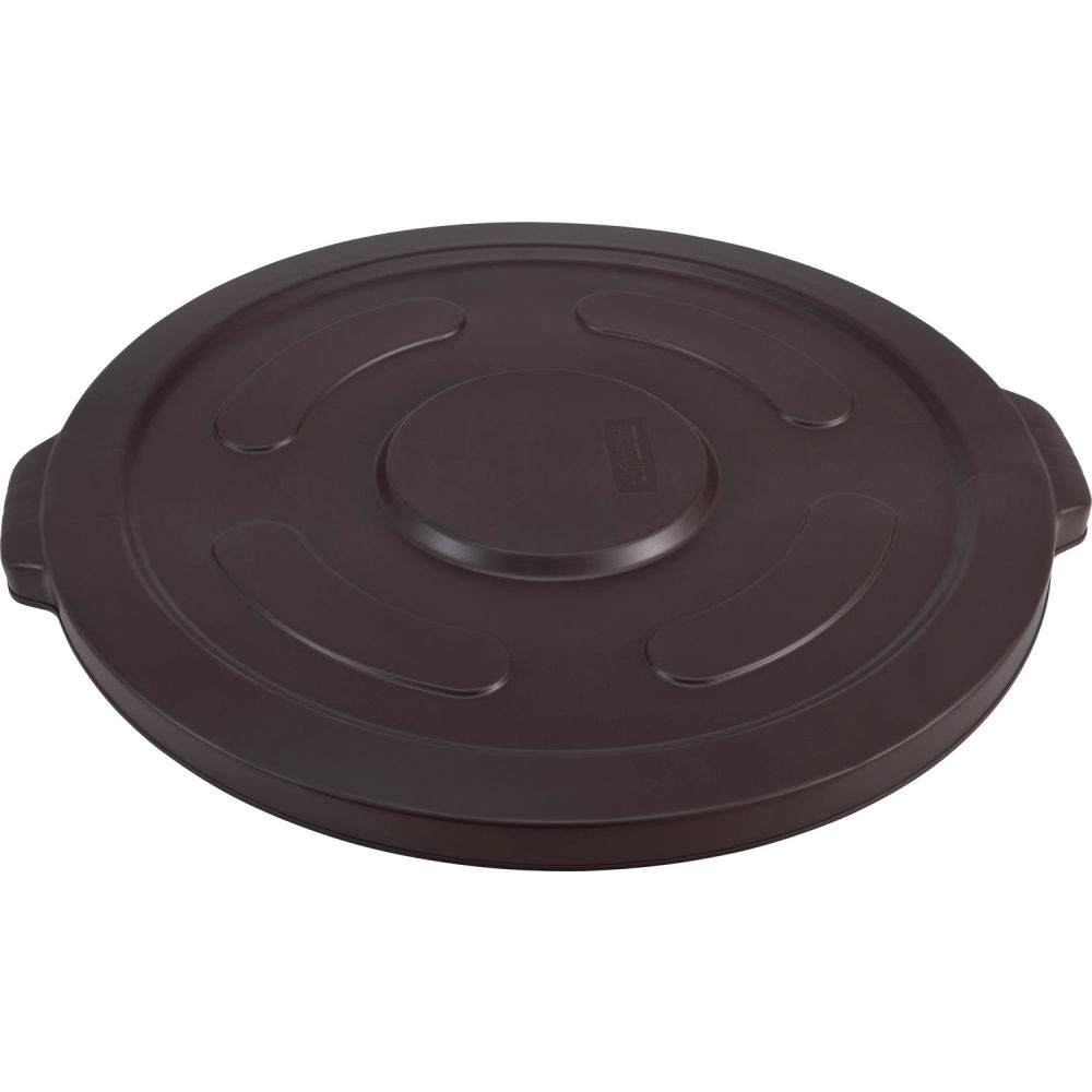 Global Industrial 240465BN Plastic Trash Can Lid - 55 gal, Brown
