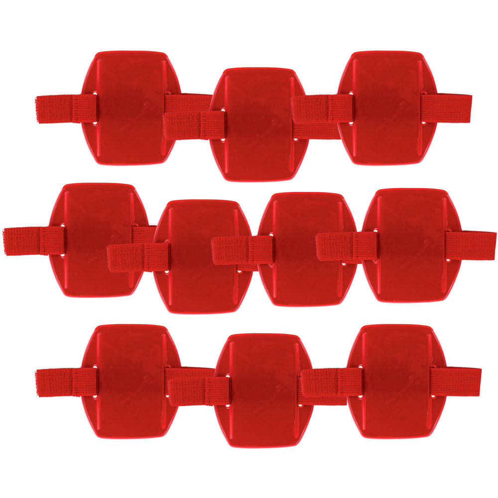 B3159147 Squids 3386 Arm Band ID & Decal Holder, Red - One Size - Pack of 10