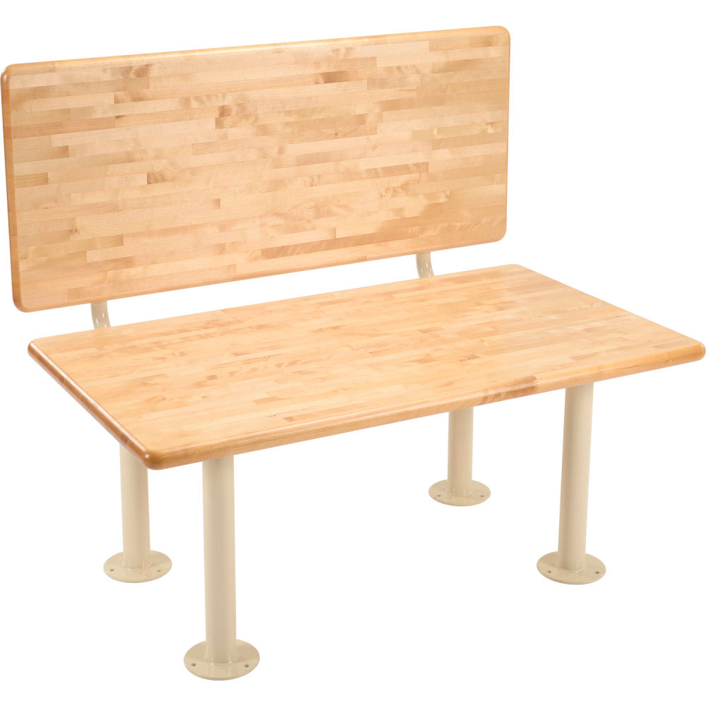 Global Industrial 269861 ADA Locker Room Bench - Hardwood, 42 x 24 x 17.25 in.