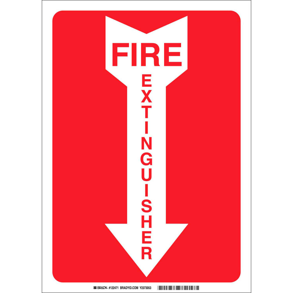 B2249661 25718 Fire Extinguisher Sign - Polystyrene - 7 x 10 in.