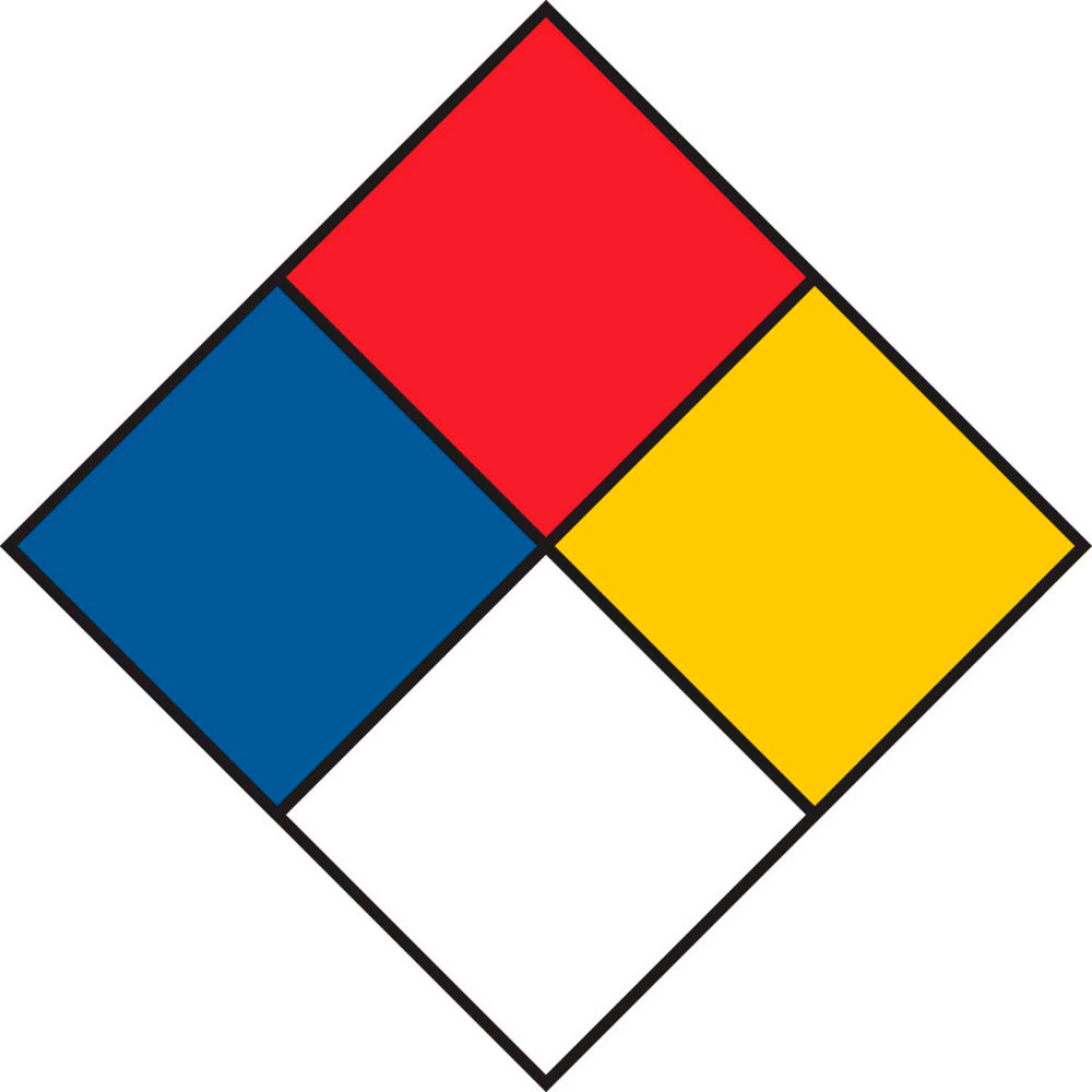 B2249490 52177 National Fire Protection Association Hazardous Materials Label - 5 x 5 in.