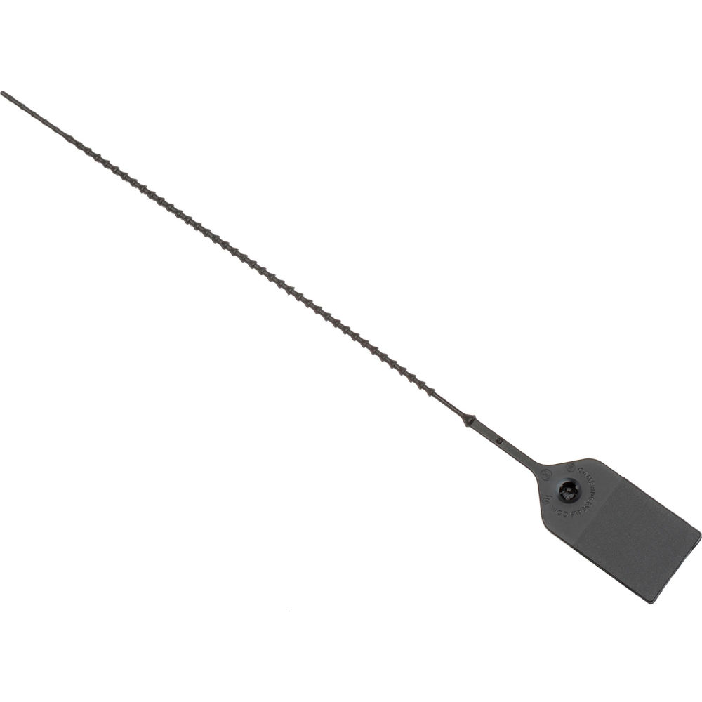 Global Industrial 670483BK Adjustable Extinguisher Tamper Seal - 9 in., Black - Pack of 100