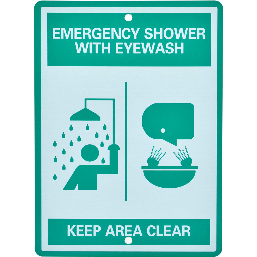 Picture of Global Industrial 708RP547 Emergency Eyewash & Shower Station Sign Replacement
