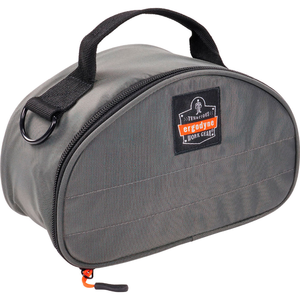 B3135484 Clamshell Half Respirator Bag Zipper Closure, Gray